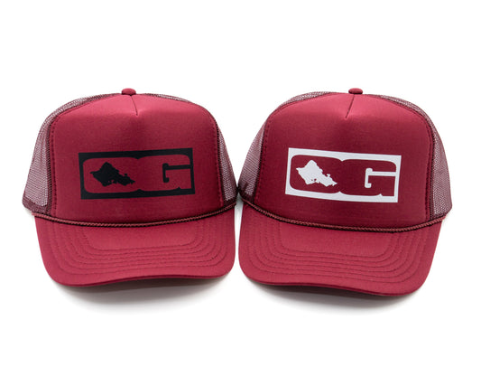 HAT - MAROON TRUCKER